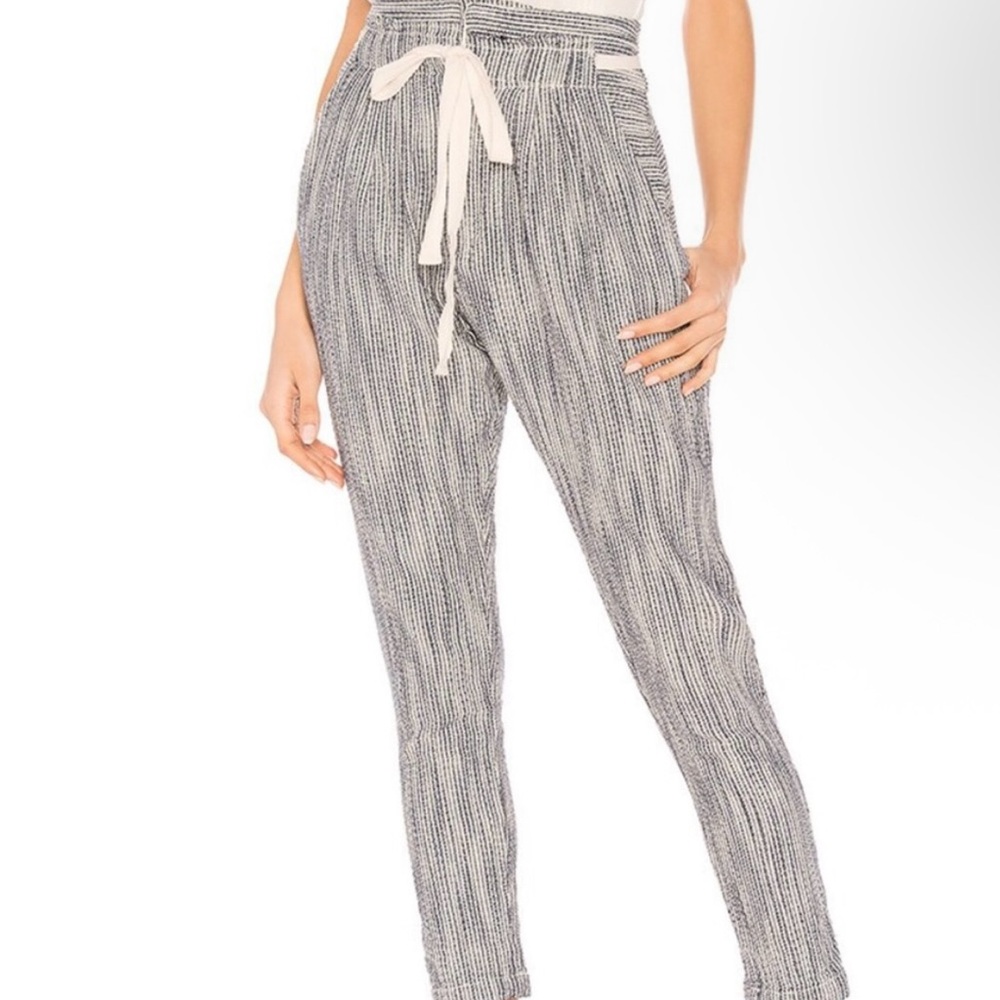 🌺FREE PEOPLE LIGHT AT SUNSET BOHO STRIPED HIGH WAISTED PANT SIZE 6🌺